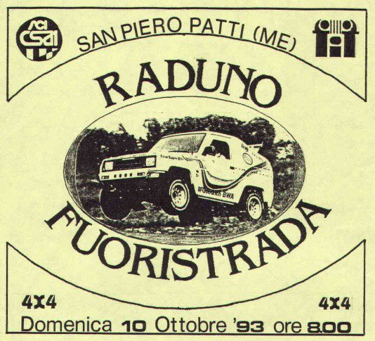 locandina raduno fuoristrada 1993